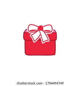 a beautiful giftbox vector illustration in stylish style for celebration and happy moment