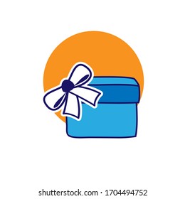 una bella ilustración vectorial de giftbox en estilo elegante para celebración y momento feliz