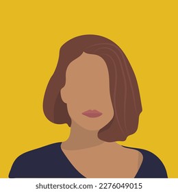 A beautiful girl avatar vector artwork