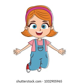 Beautiful girl cartoon