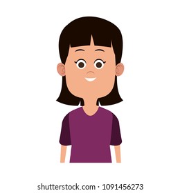 Beautiful girl cartoon