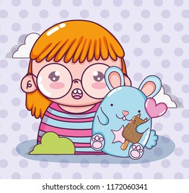 Beautiful girl cartoon