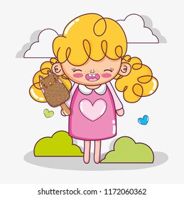 Beautiful girl cartoon