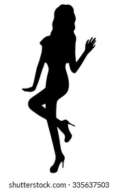 beautiful girl dancing