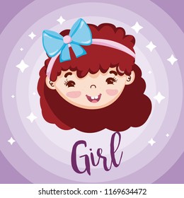 Beautiful girl face
