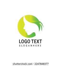 Beautiful girl face- logo design