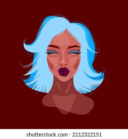 a beautiful girl fashion illustration