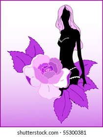 BEAUTIFUL GIRL IN FLOWER