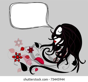 beautiful girl , frame