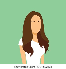 beautiful girl with gorgeous hair