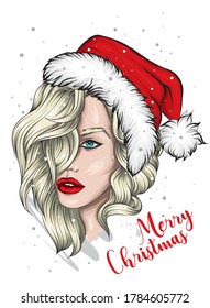 Similar Images, Stock Photos &amp; Vectors of Pop art Santa girl. Pin up