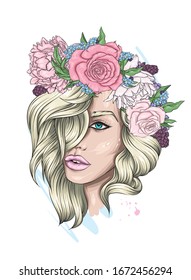 髪飾り 花 のイラスト素材 画像 ベクター画像 Shutterstock