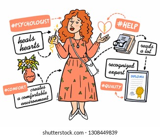 beautiful girl psychologist comics