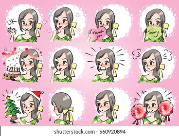 beautiful girl set