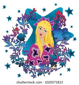 beautiful girl vector