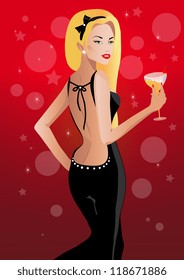 beautiful girl vector