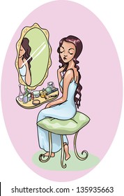 beautiful girl vector