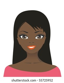 Beautiful girl (vector)