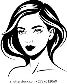 Beautiful Girl Vector Image Art and Illustration
