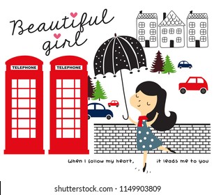 beautiful girl vector set