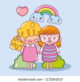 beautiful girls cartoons