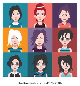 Beautiful Girls, With Hairstyles