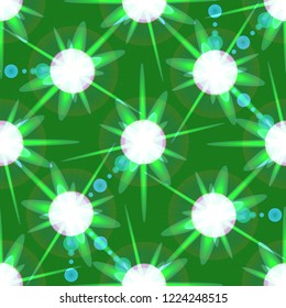 Beautiful glamorous magian abstract object glow splash background seamless.