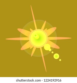 Beautiful glamorous magic abstract object glow splash motion.