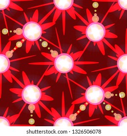 Beautiful glamorous magical abstract object glow splash background seamless.