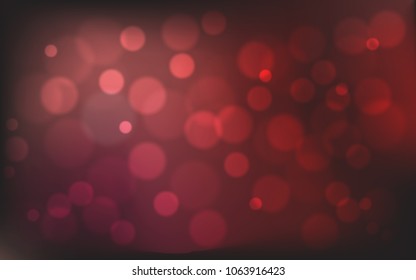 beautiful glamoured red bokeh pattern background