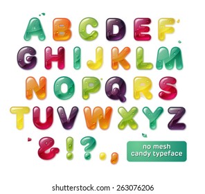 Beautiful Glance Candy Alphabet