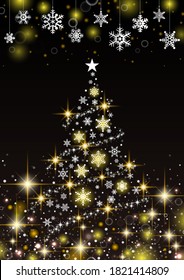 Beautiful glitter background for Christmas