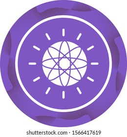 Beautiful Globe Glyph Vector Icon