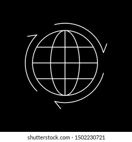 Beautiful Globe line Vector icon