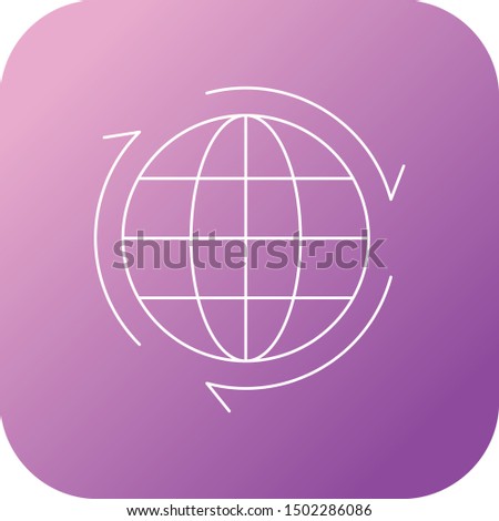 Beautiful Globe Line Vector Icon