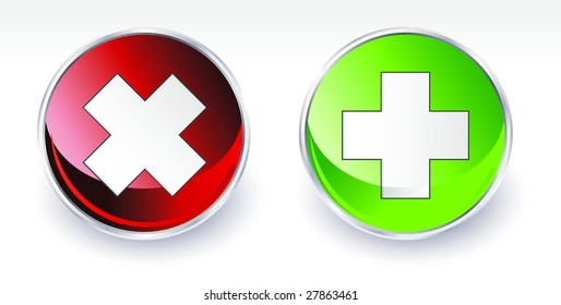 Beautiful glossy buttons vector