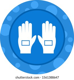 Beautiful Gloves Glyph Vector Icon