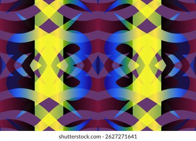 Schöne Leucht Farbe Kaleidoskop Farbverlauf Blume Linie Kunst Muster Tapete von indonesian traditionellen abstrakten Batik ethnischen Dayak Ornament für kommerzielle Anzeigen	