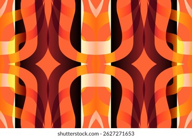 Mooie gloed kleur caleidoscoop gradiënt bloemlijn kunst patroon behang van de Indonesische traditionele abstracte batik etnische dajak ornament voor commerciële advertenties	