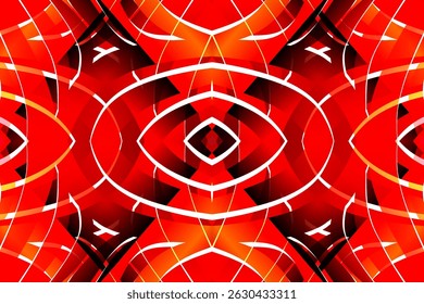 Beautiful glow colour caleidoscope gradient flower line art pattern wallpaper of indonesian traditional abstract batik ethnic dayak ornament for commercial ads	