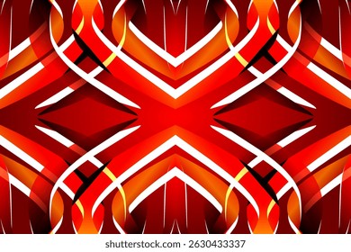 Bonito brilho cor caleidoscópio gradiente flor linha arte padrão papel de parede do tradicional abstrato indonésio batik étnico dayak ornamento para anúncios comerciais	