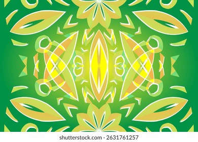 Schöne Leucht Farbe Kaleidoskop Farbverlauf Blume Linie Kunst Muster Tapete von indonesian traditionellen abstrakten Batik ethnischen Dayak Ornament für kommerzielle Anzeigen	