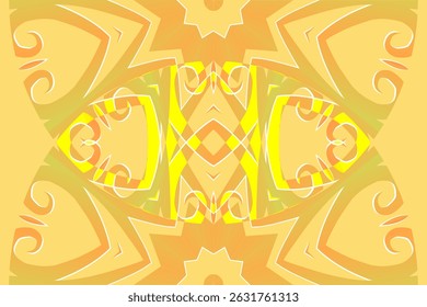 Hermoso color brillante caleidoscopio gradiente de la línea de flores patrón de arte Fondo de pantalla de batik abstracto tradicional indonesio étnico adorno dayak para anuncios comerciales	