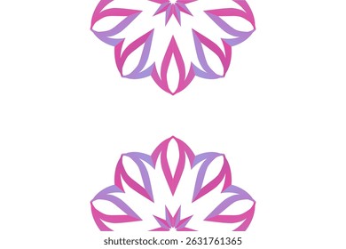 Mooie gloed kleur caleidoscoop gradiënt bloemlijn kunst patroon behang van de Indonesische traditionele abstracte batik etnische dajak ornament voor commerciële advertenties	