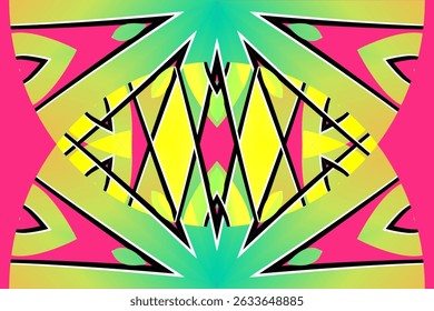 Papel de parede bonito brilho cor gradiente flor linha arte padrão de papel de parede do tradicional abstrato indonésio batik étnico dayak ornamento para anúncios comerciais	