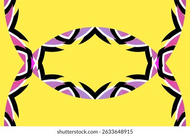 Beautiful glow colour gradient flower line art pattern wallpaper of indonesian traditional abstract batik ethnic dayak ornament for commercial ads	