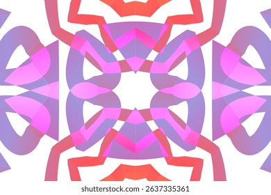 Beautiful glow colour gradient flower line art pattern wallpaper of indonesian traditional abstract batik ethnic dayak ornament for commercial ads	