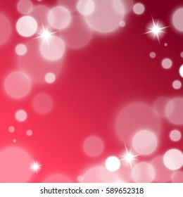 Beautiful glowing background with rays and stars. Vector illustration.