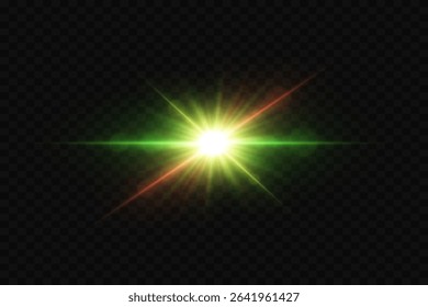 Beautiful glowing explosion with bright flash, magical star effect.