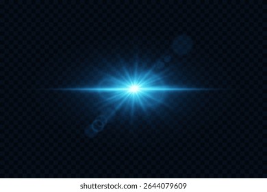 Beautiful glowing explosion with bright flash, magical star effect.